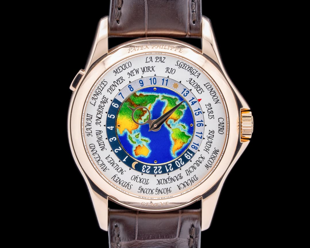 Patek Philippe World Time 5131R Enamel Dial 18K Rose Gold