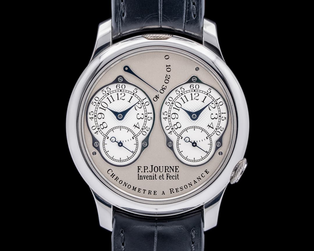 F. P. Journe Chronometre Resonance Platinum Silver Dial 40MM FULL SET