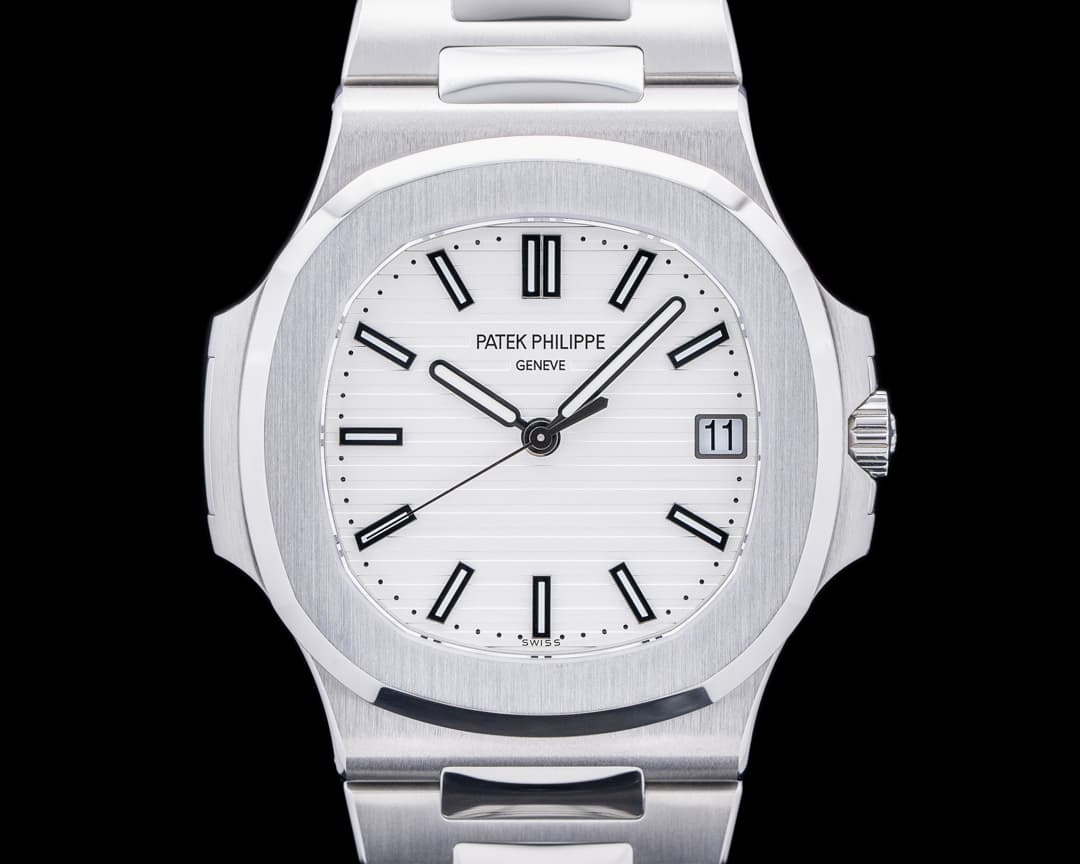 Patek Philippe Jumbo Nautilus 5711 White Dial SS