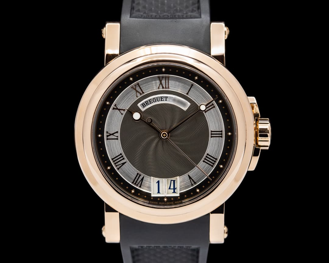 Breguet Marine Automatic Big Date 18K Rose Gold / Rubber
