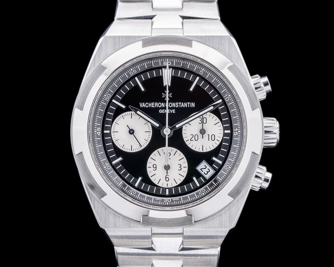 Vacheron Constantin Overseas 5500V/110A Chronograph Black Panda Dial SS