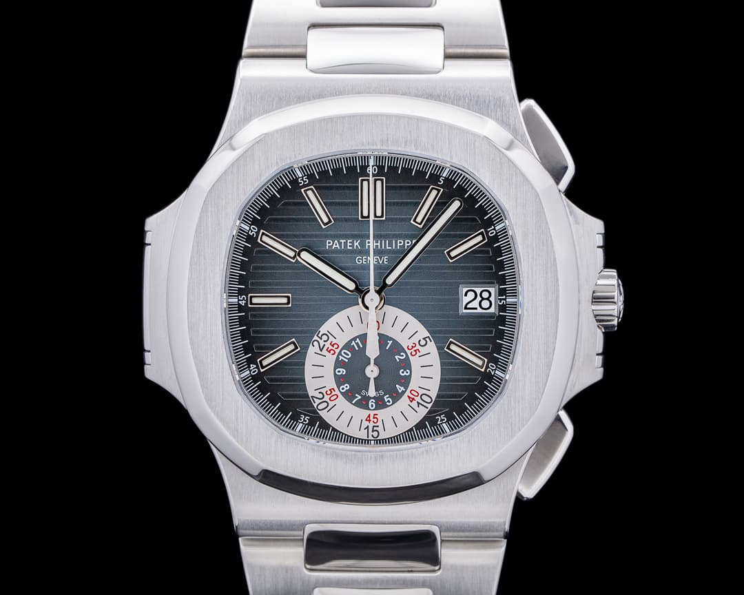 Patek Philippe Nautilus 5980 Chronograph Blue Dial SS