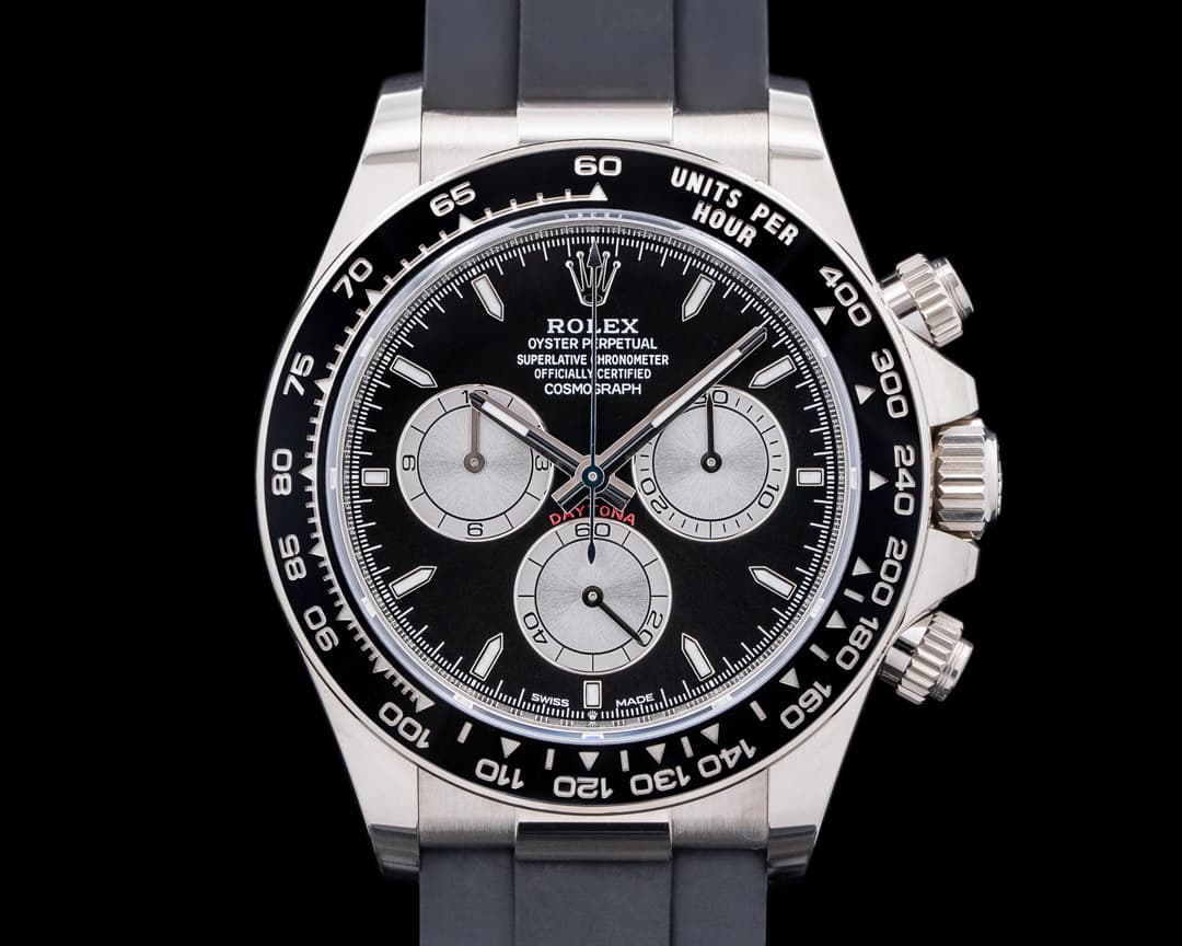 Rolex Daytona 126519 18K White Gold Ceramic Oysterflex Black