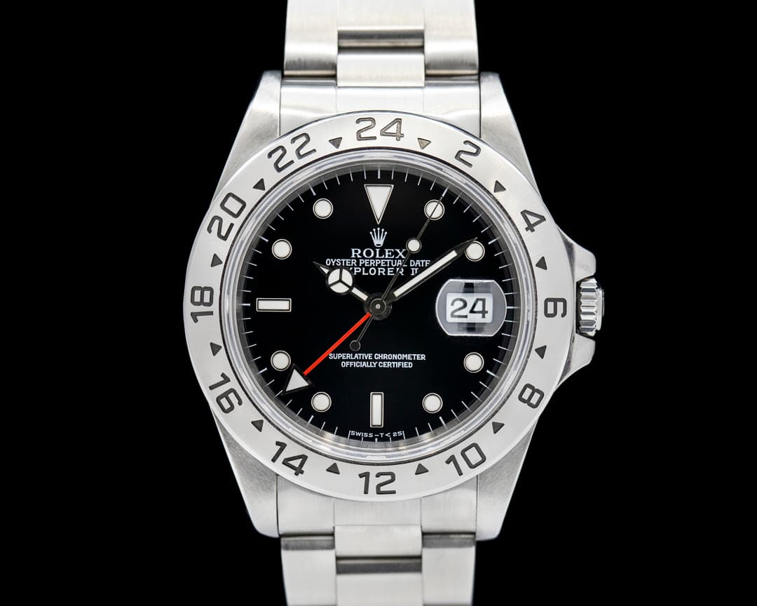 Rolex Explorer II SS Black Dial 16570 Box & Papers