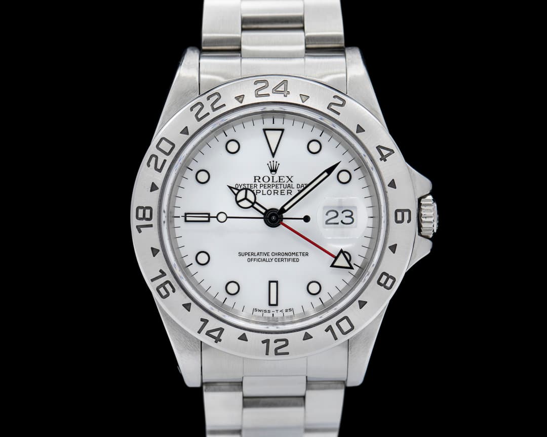 Rolex Explorer II SS White Dial 16570