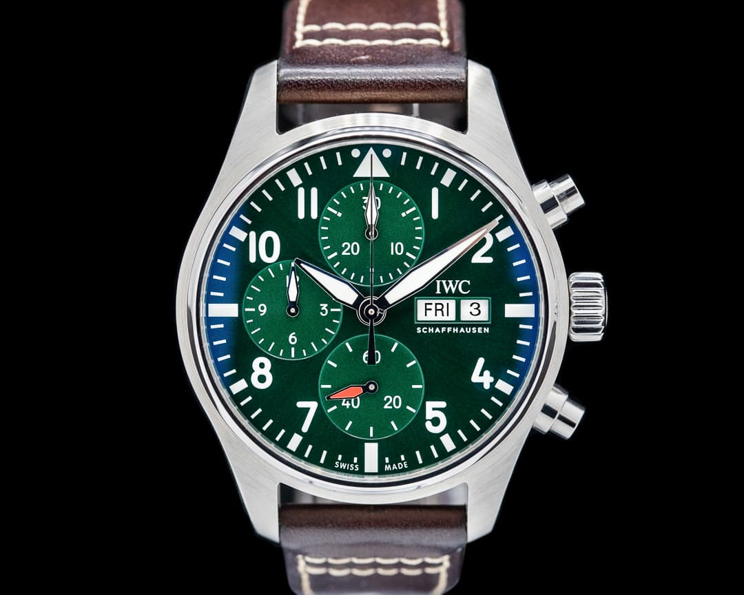 IWC Pilot's Watch Chronograph 41MM SS Green Dial