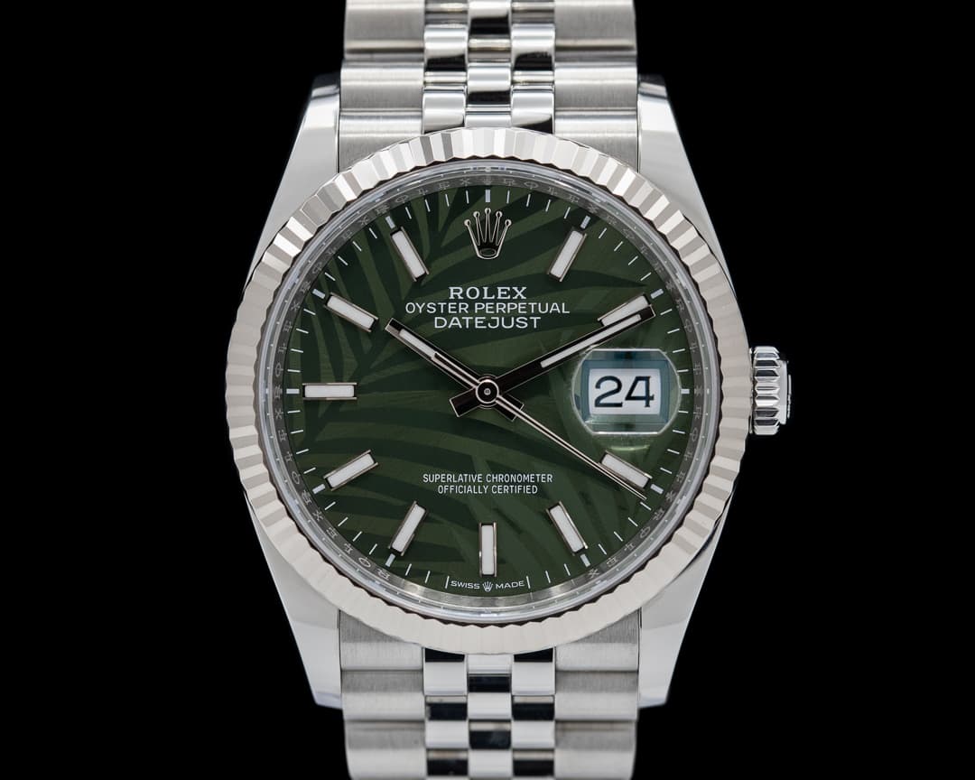 Rolex Datejust Green "Palm" Dial / Jubilee Bracelet 2024