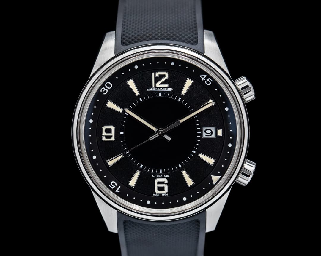 Jaeger LeCoultre Polaris Date SS Black Dial