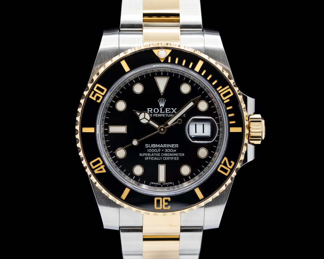 Rolex Submariner 116613LN Ceramic Black Dial 18K / SS