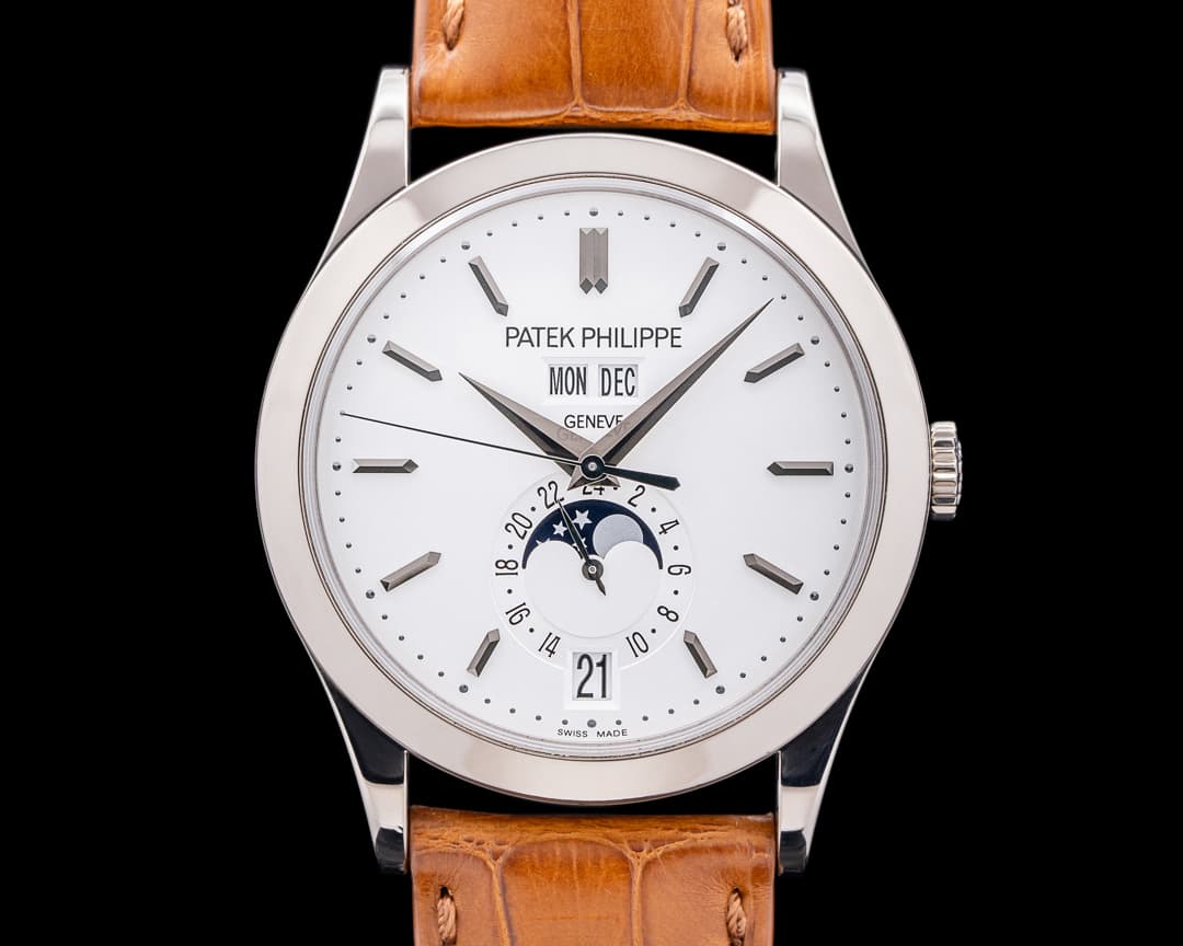 Patek Philippe Annual Calendar 5396G 18k White Gold Silver Dial