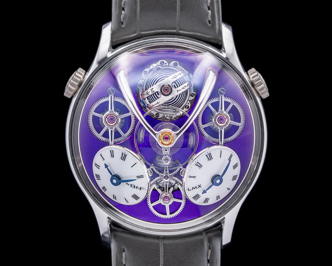 MB&F Legacy Machine LMX Paris Edition White Gold / Purple Sunray