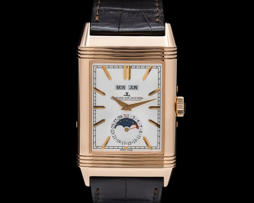 Jaeger LeCoultre Reverso Tribute Calendar 18K Rose Gold