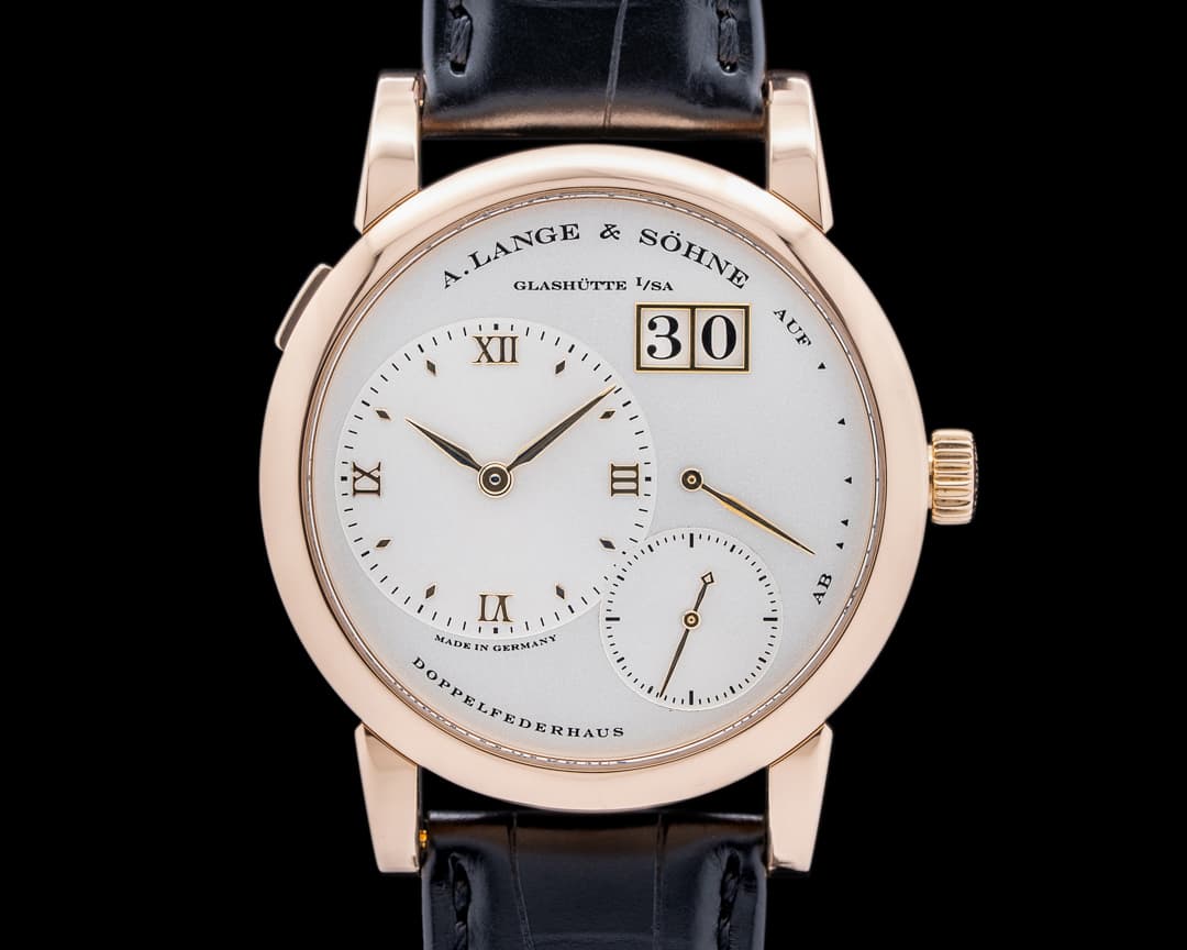 A. Lange and Sohne Lange 1 101.032 18K Rose Gold Silver Dial