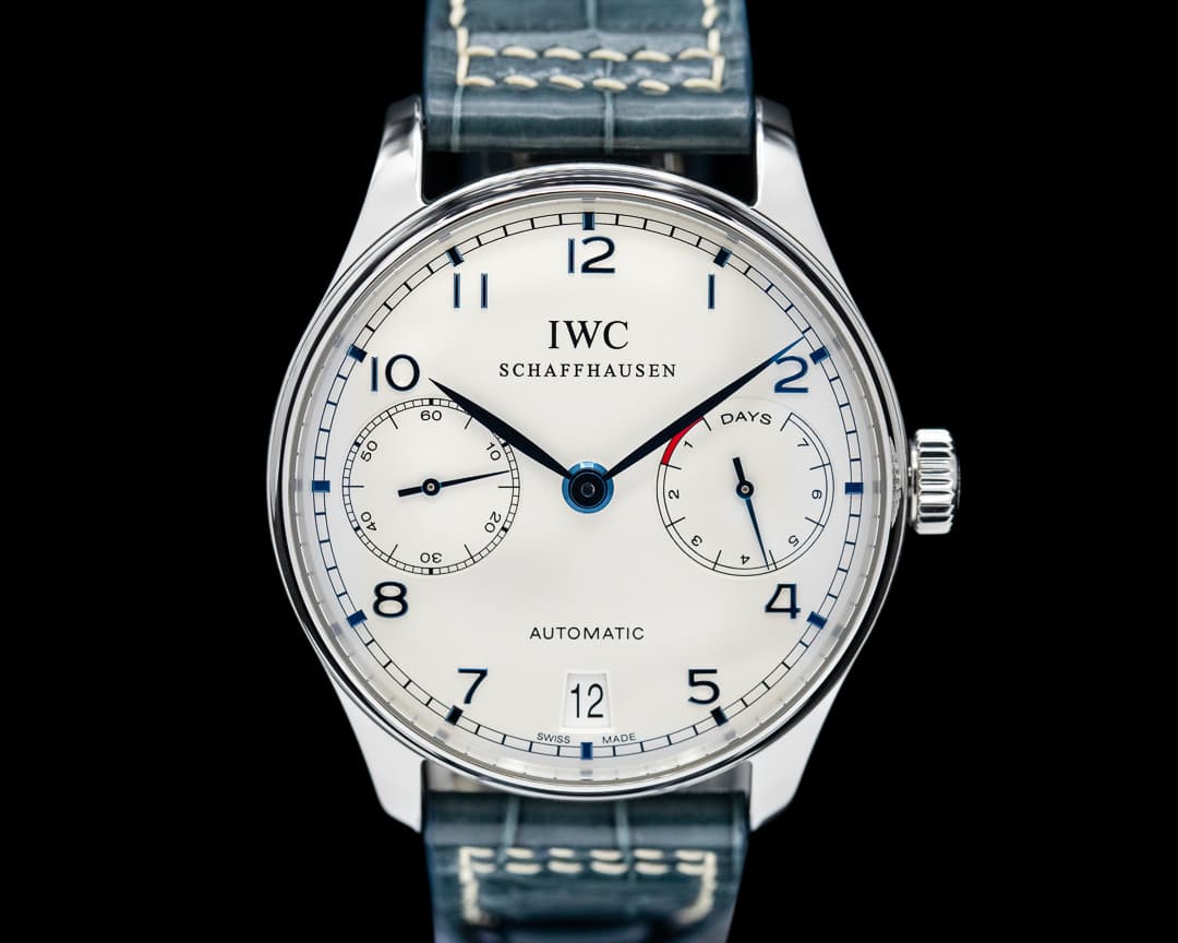 IWC Portuguese 7 Day SS / Blue Numerals
