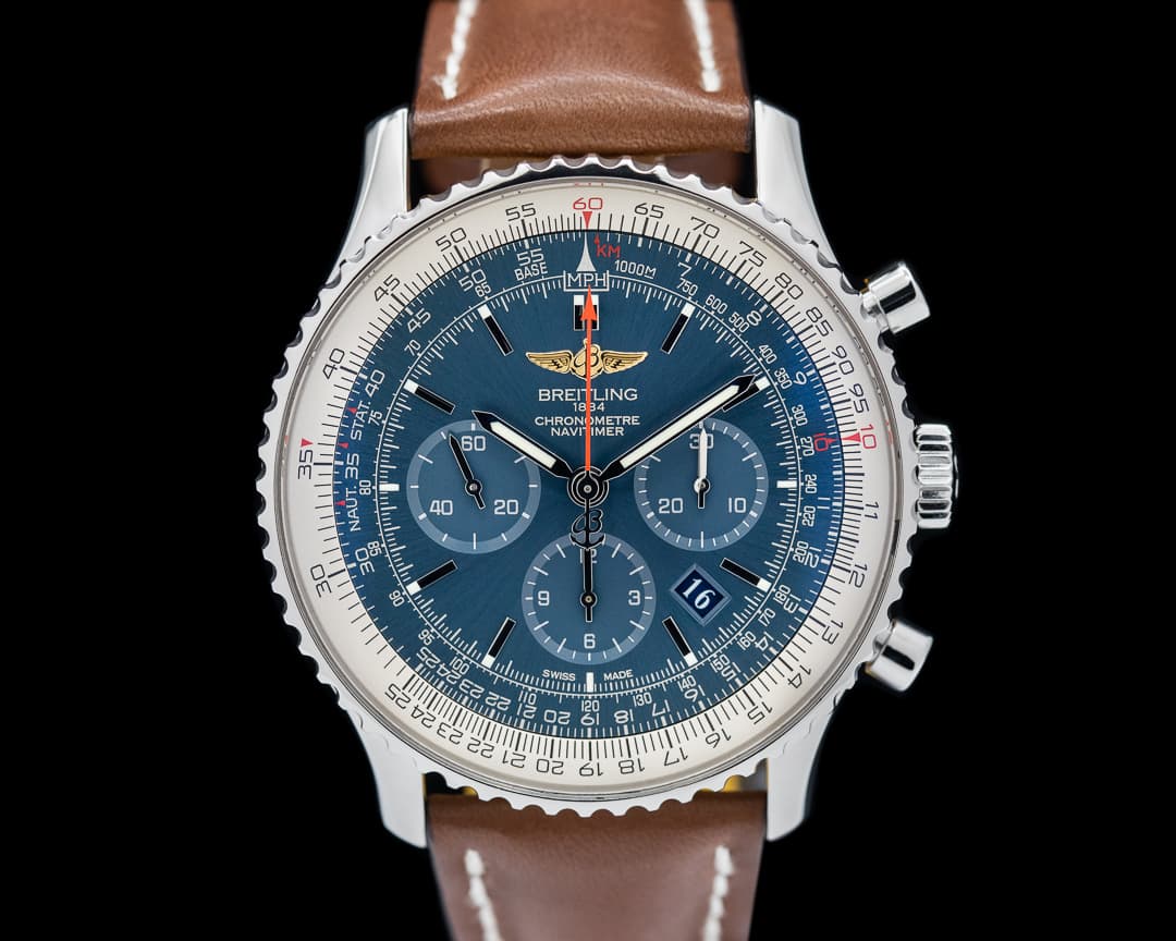 Breitling Navitimer 01 B01 Chronograph Blue Dial SS