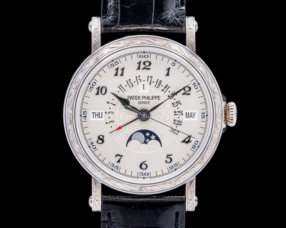 Patek Philippe Grand Complications Perpetual Calendar 5160 18K WG ENGRAVED