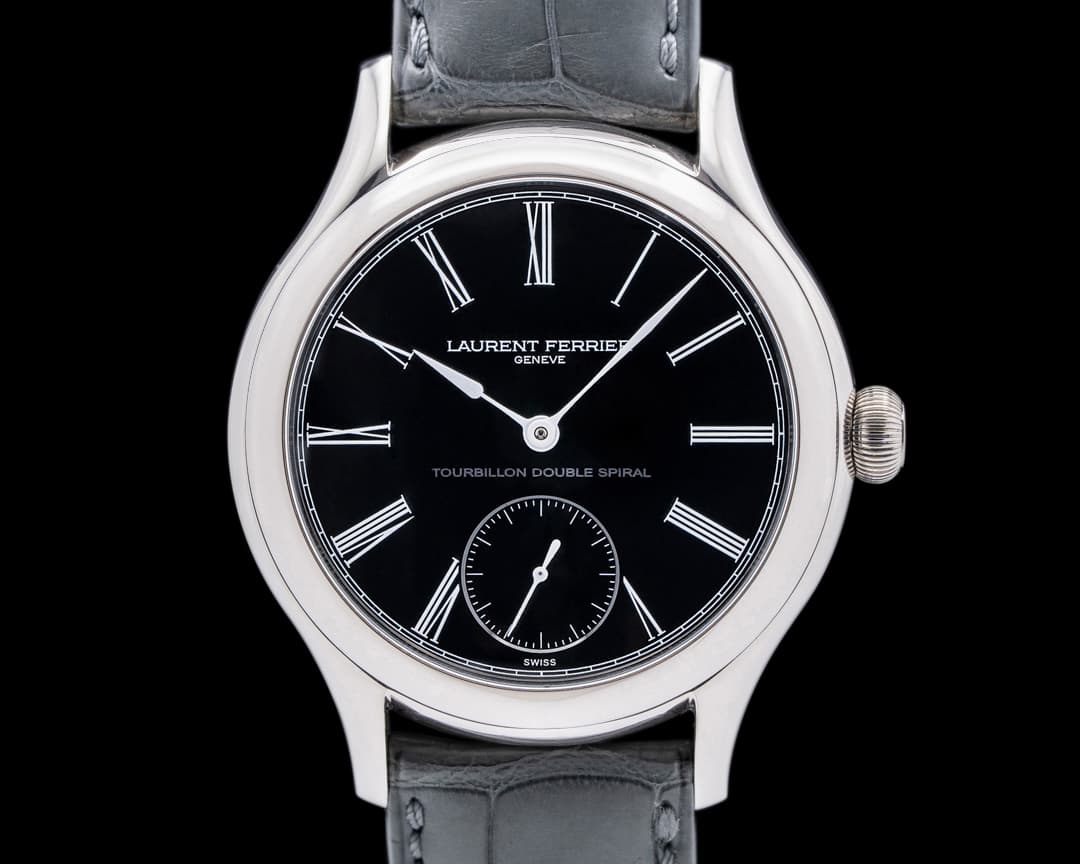 Laurent Ferrier Galet Classic Double Spiral Tourbillon Black Onyx Dial RARE