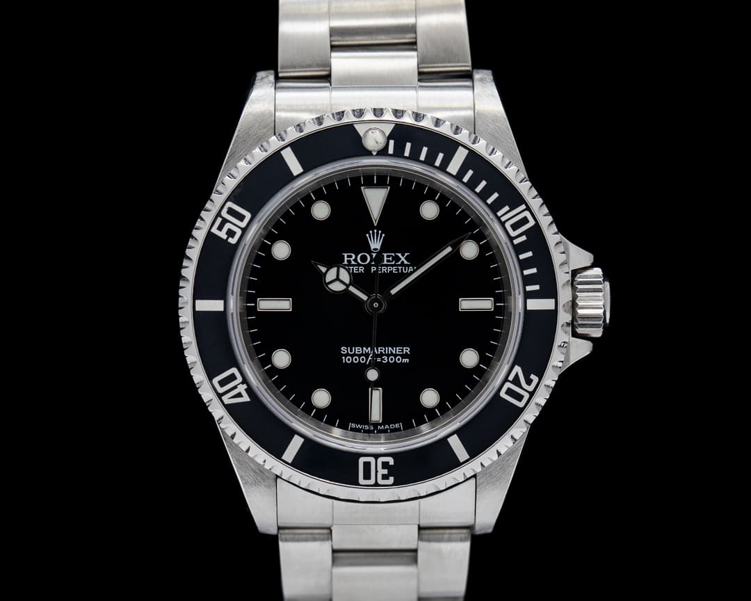 Rolex Submariner No Date SS 2 Line Box & Papers
