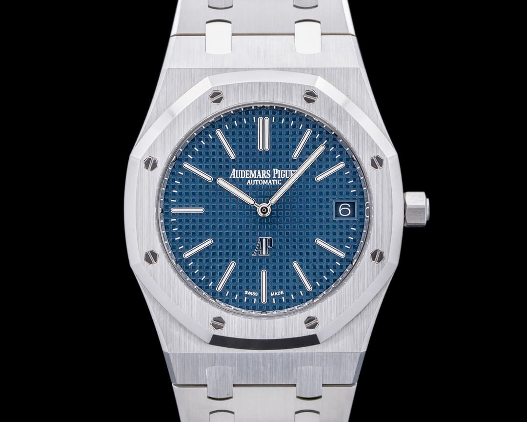 Audemars Piguet Royal Oak Extra Thin "50th Anniversary" Blue Dial SS 16202ST