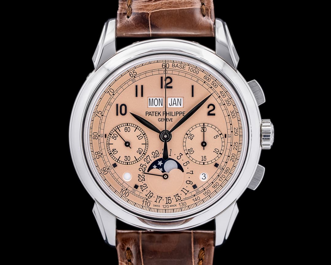 Patek Philippe 5270P Perpetual Calendar Chronograph Platinum Salmon Dial
