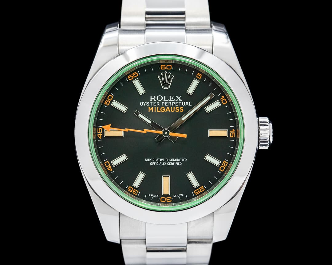 Rolex Milgauss 116400GV Green Crystal