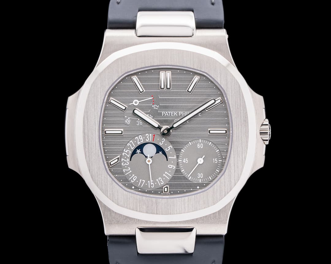 Patek Philippe Nautilus 5712G Power Reserve Moonphase 18K White Gold