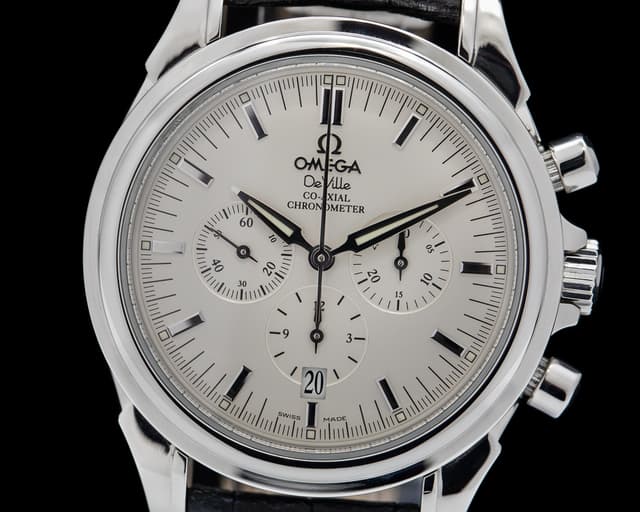 Omega DeVille Co-Axial Chronograph SS / SS Silver Dial 4541.31.00 for ...