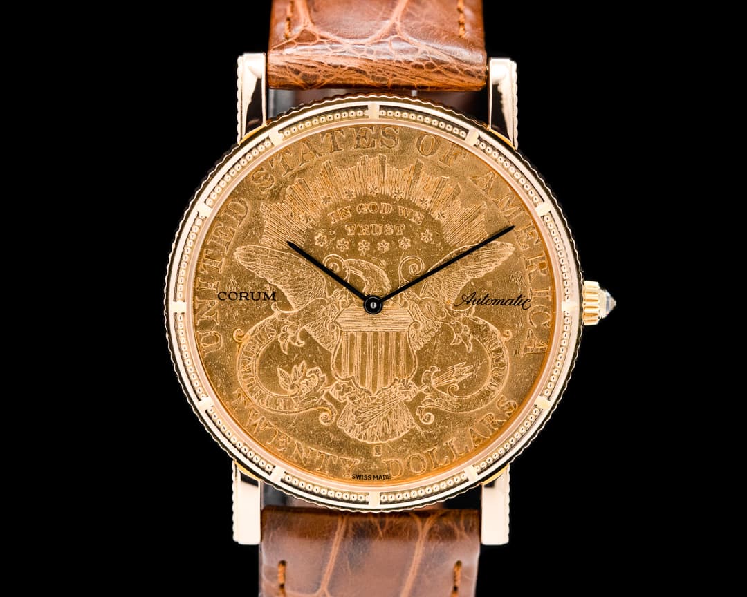 Corum USA $20 Double Eagle Coin 1899 18K YG Automatic