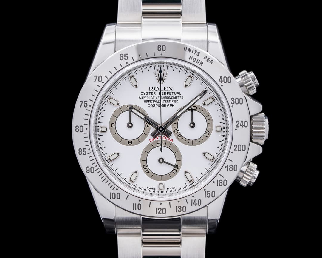 Rolex Daytona 116520 White Dial SS "APH" Dial
