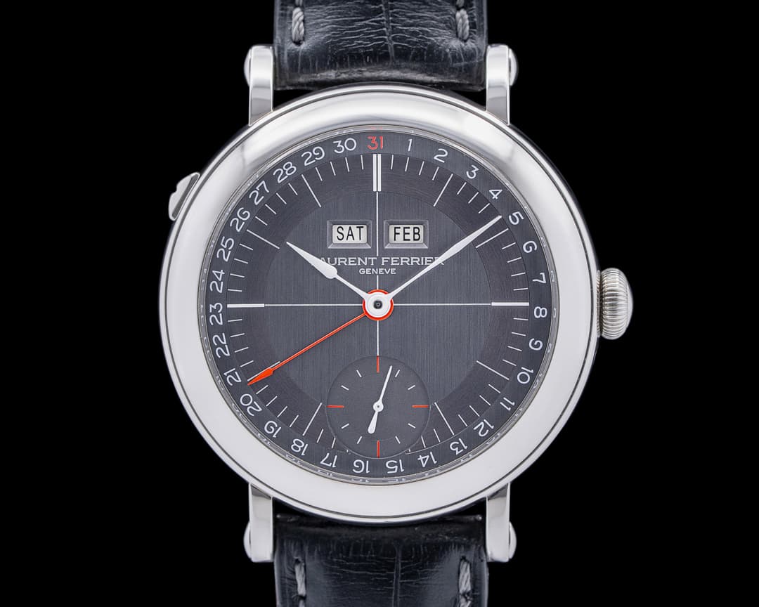 Laurent Ferrier Annual Calendar Montre Ecole SS Grey Dial
