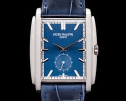 Gondolo 18K 5124G-011 White Gold Blue Dial Manual Wind
