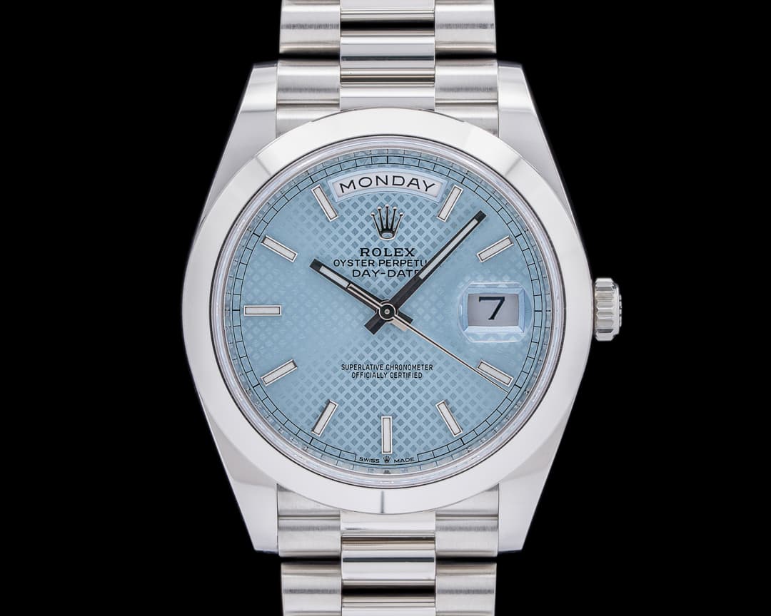 Rolex Day Date 228206 Platinum Blue Dial 40MM