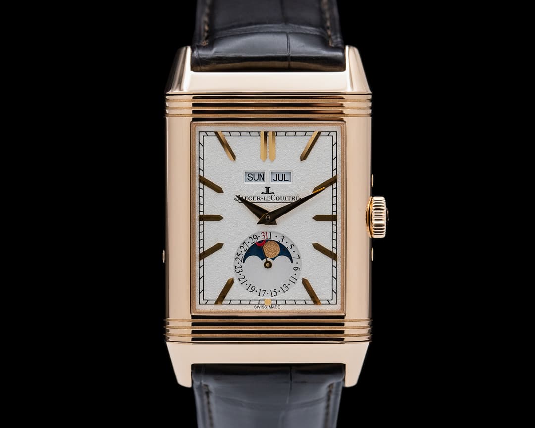 Jaeger LeCoultre Reverso Tribute Calendar 18K Rose Gold