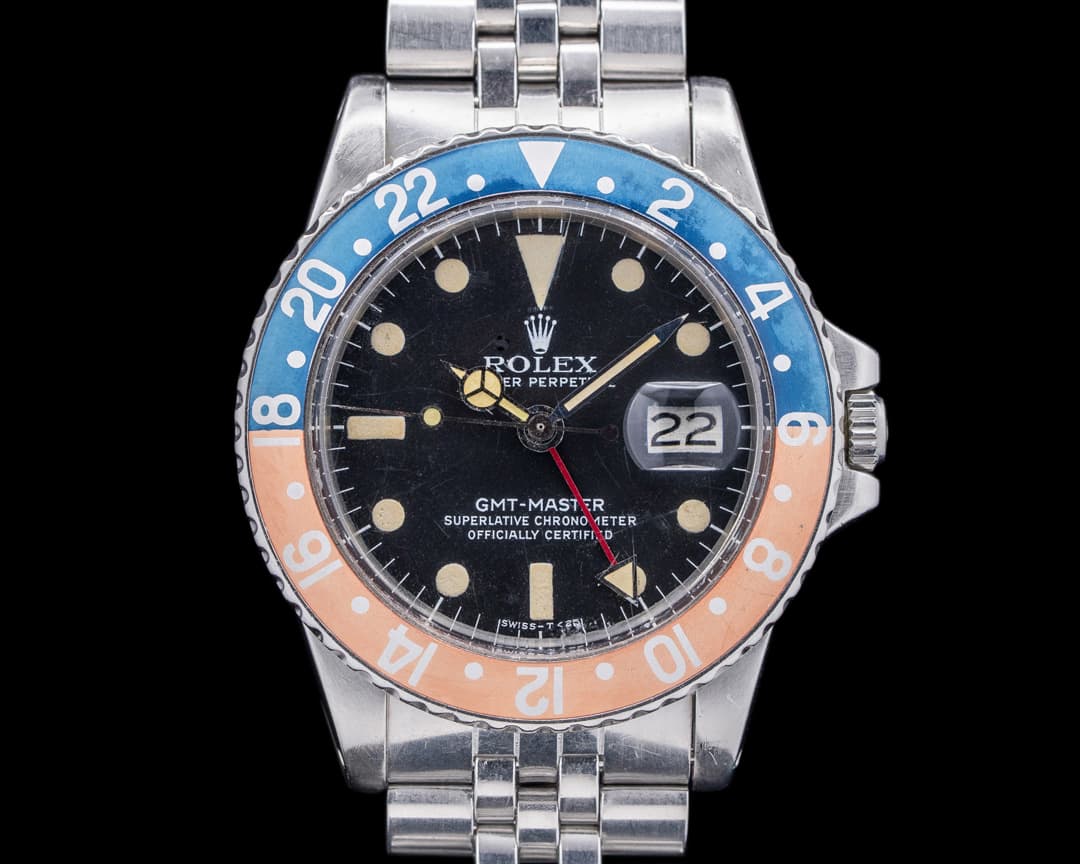 Rolex Vintage GMT Master "Pepsi Bezel" SS Jubilee Circa 1978