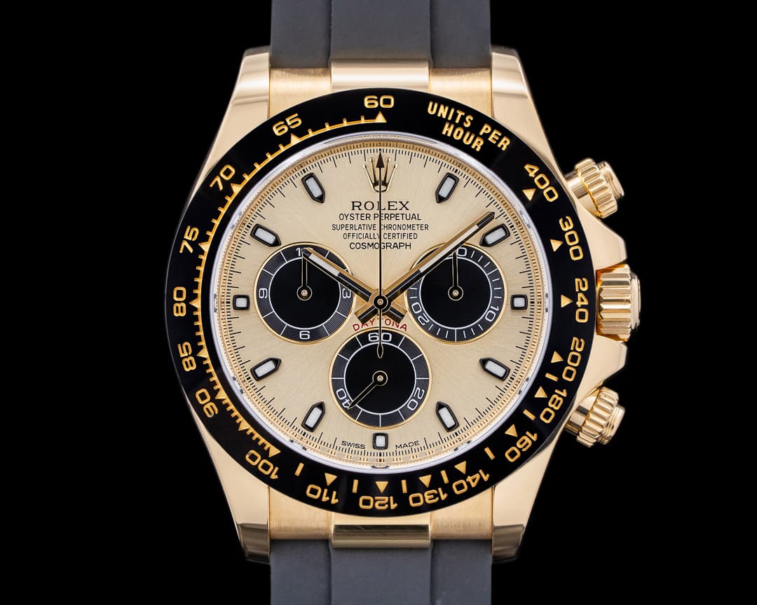 Rolex Daytona 116518LN Gold Dial 18K Yellow Gold / Rubber