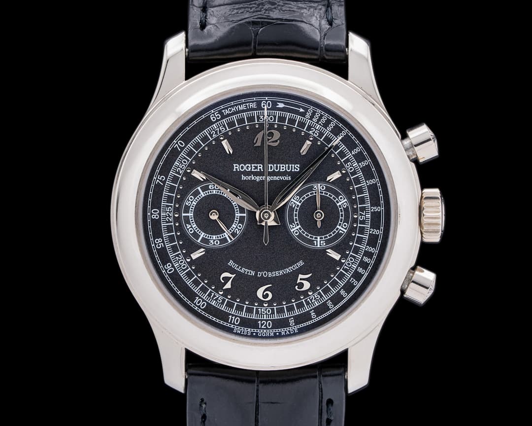 Roger Dubuis Hommage Chronograph H40 Black Dial 40MM RARE