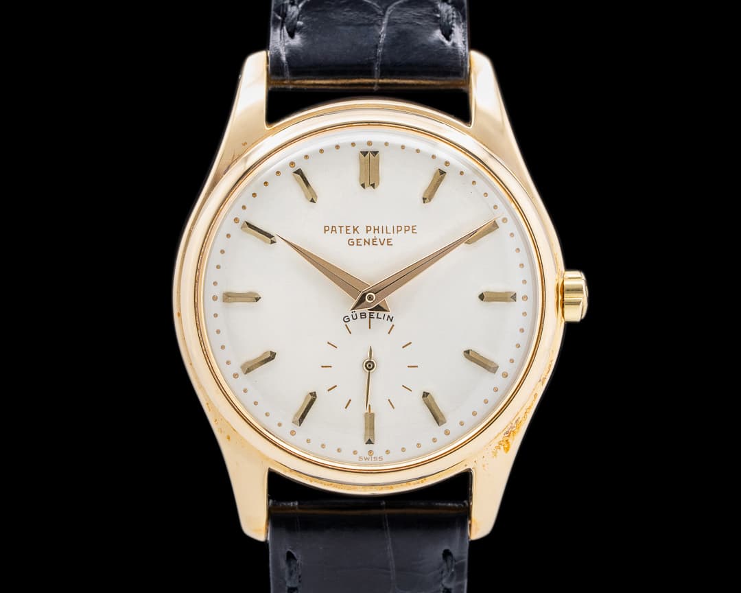 Patek Philippe Vintage Calatrava 2526J Enamel Dial First Series Gubelin 18K Yellow Gold