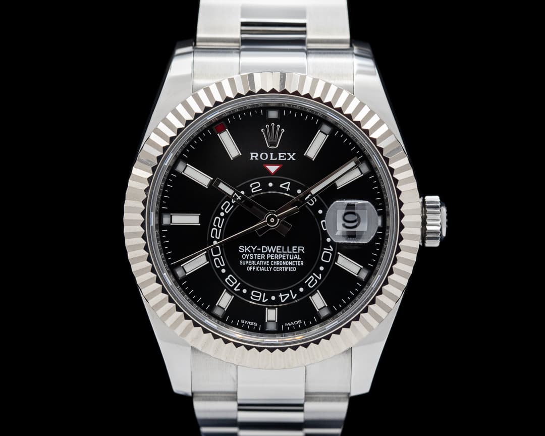 Rolex Sky Dweller Stainless Steel Black Dial / Oyster Bracelet