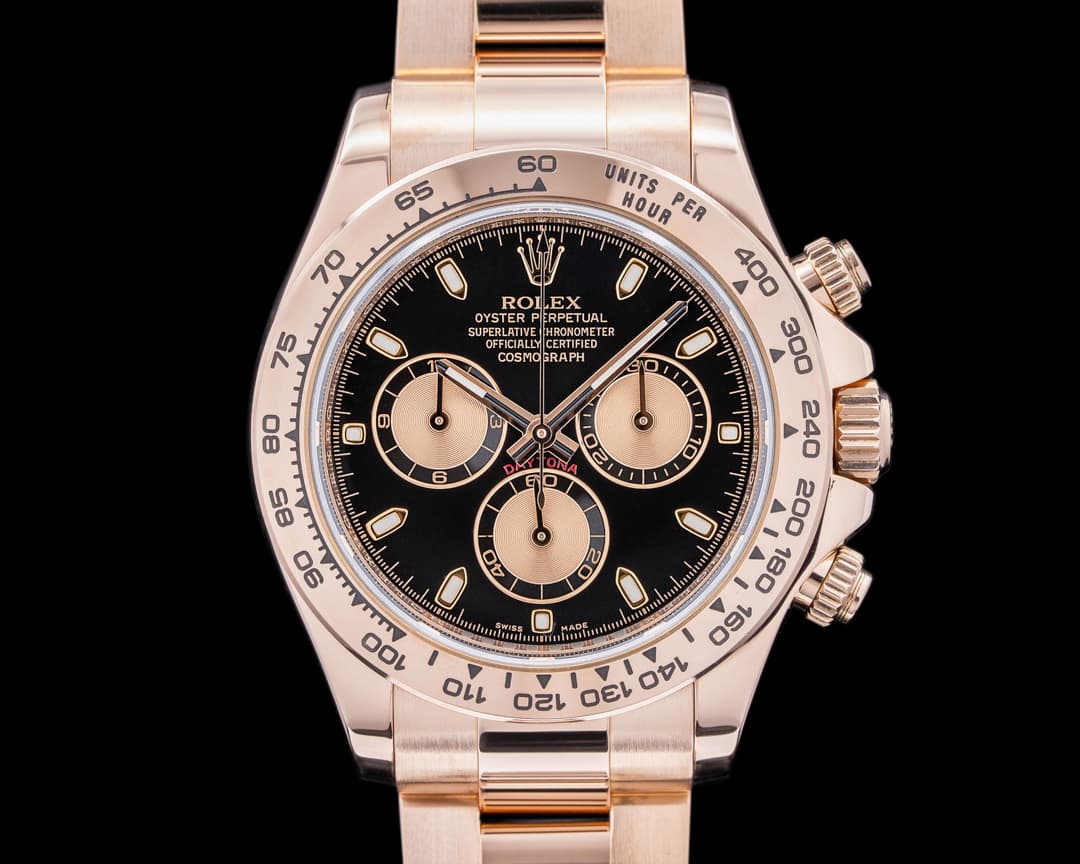 Rolex Daytona Everose 116505 Black Dial 18K Rose Gold / Bracelet