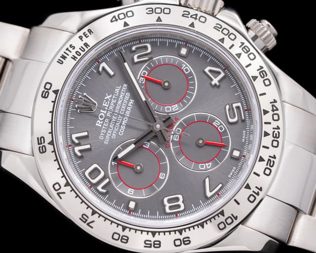 Rolex Daytona 116509 Slate Arabic Racing Dial 18K White Gold 116509 for ...