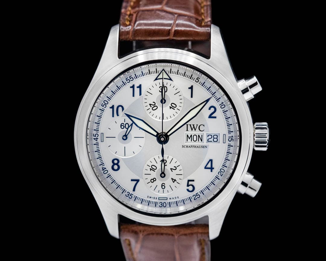 IWC Pilot Spitfire Chronograph SS Silver Dial 42MM