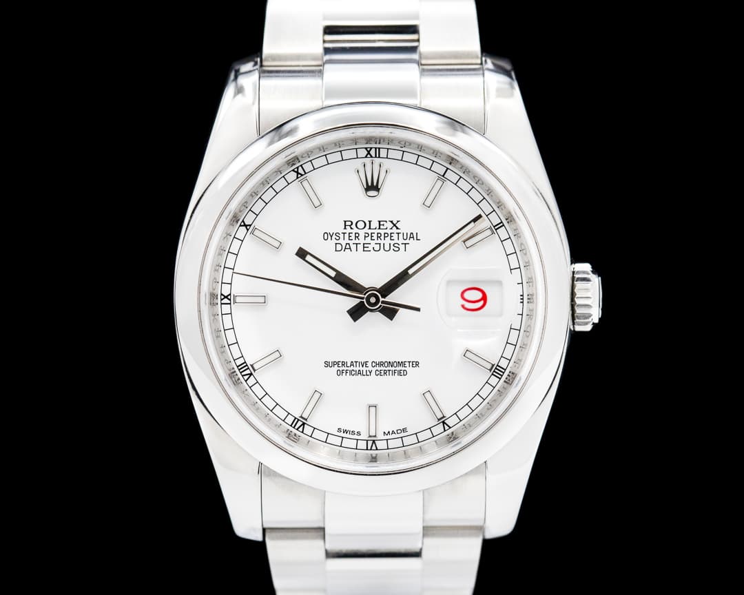 Rolex Datejust 36MM White Dial SS / Oyster