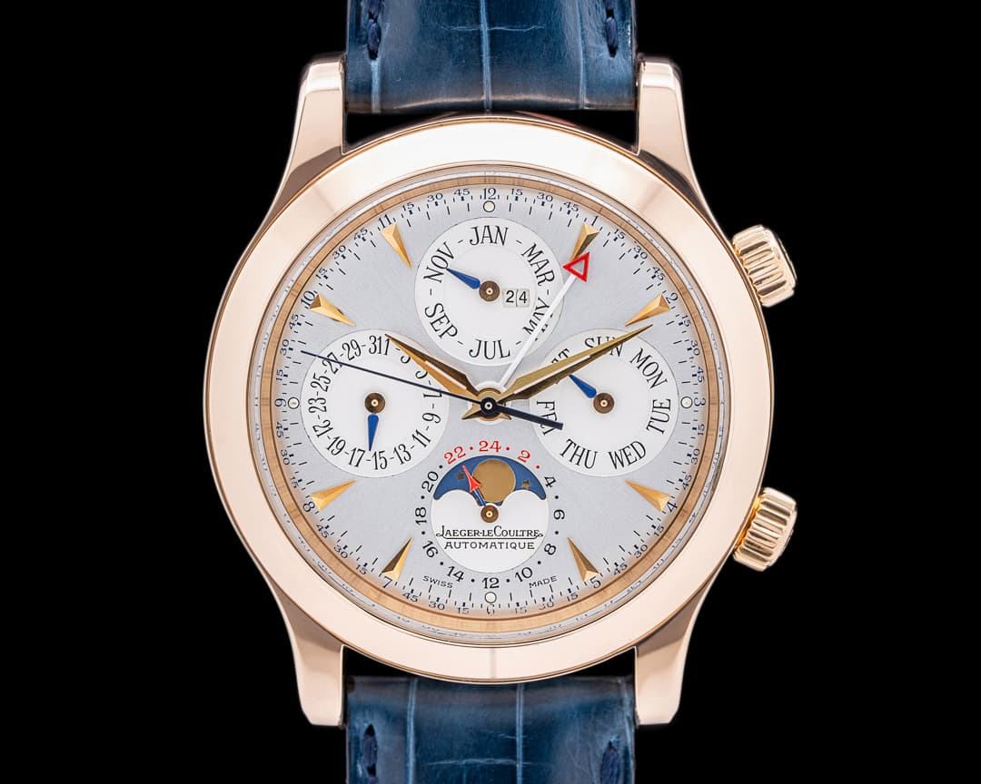 Jaeger LeCoultre Master Grande Memovox Perpetual Calendar 18K Rose Gold
