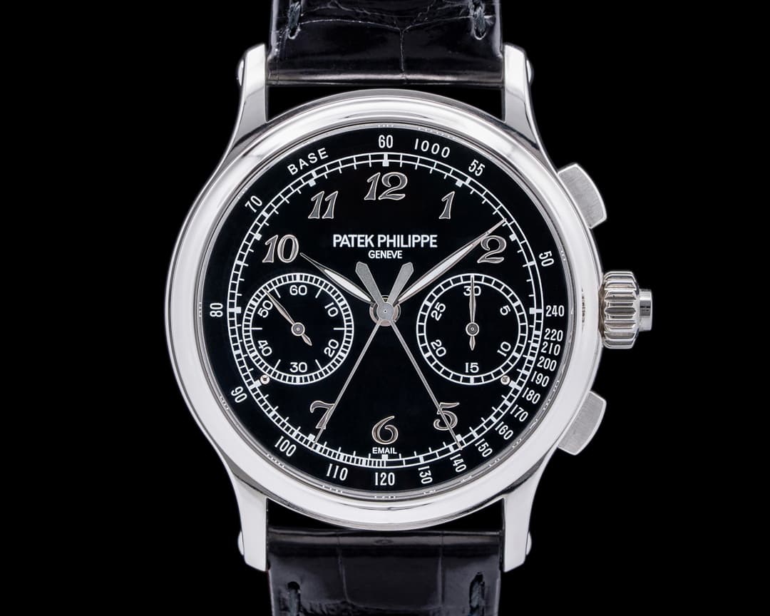 Patek Philippe Split Second 5370 Platinum Black Enamel Dial