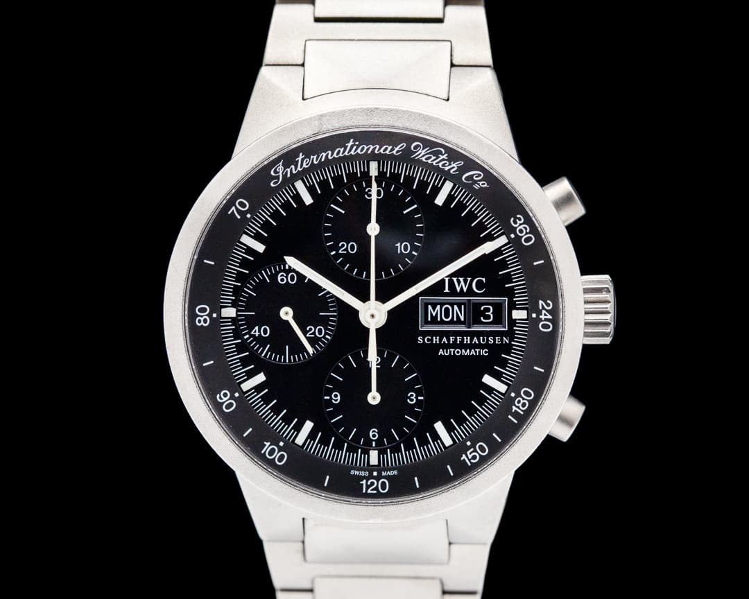 IWC GST Chronograph Black Dial Titanium