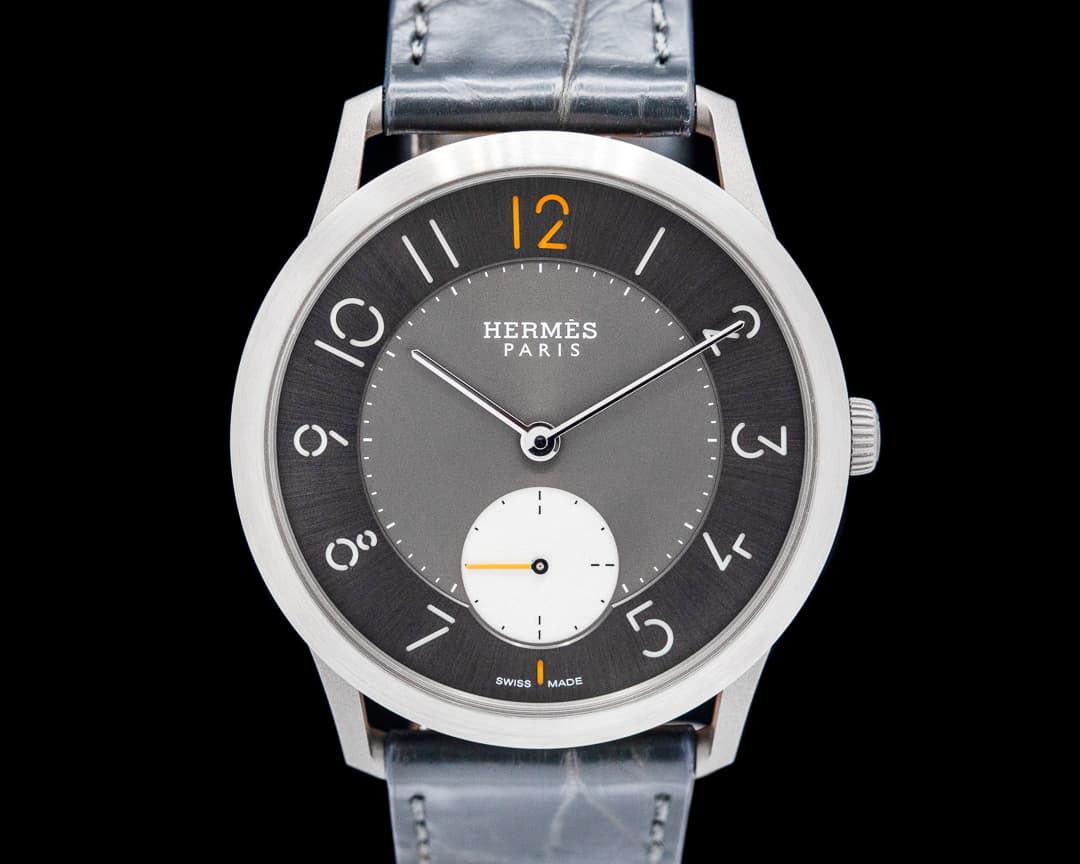 Hermes Slim d'Hermes Titanium Grey Dial