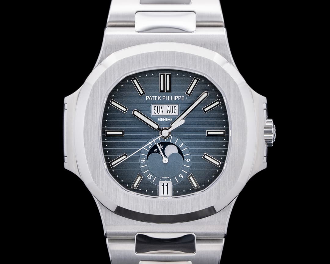 Patek Philippe Nautilus 5726 Annual Calendar Moon Blue Dial SS UNWORN