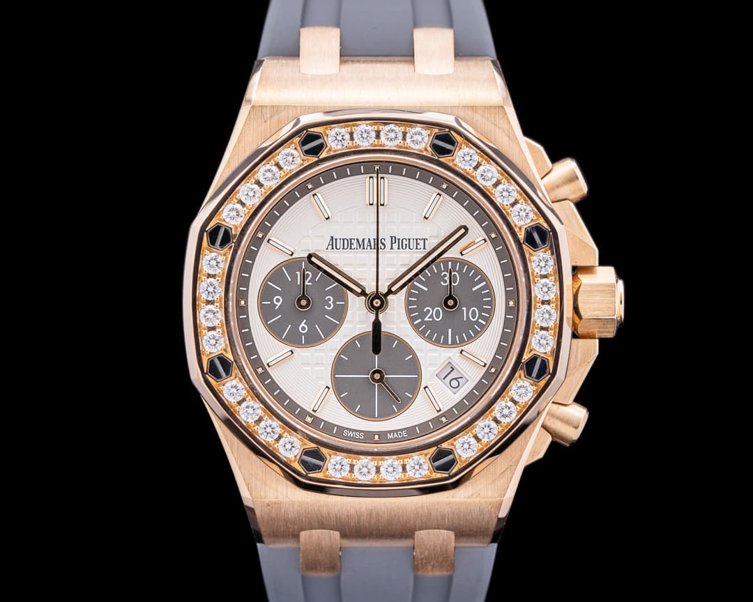 Audemars Piguet Royal Oak Offshore Chronograph Diamond Bezel 18K Rose Gold