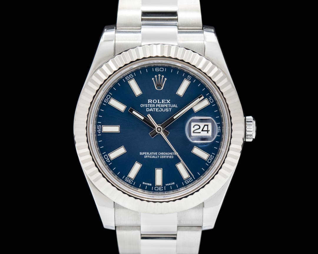 Rolex Datejust II Blue Dial SS