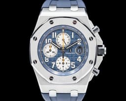 Royal Oak Offshore Chronograph Blue Dial SS / Rubber